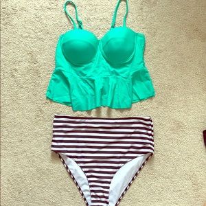 Two piece bathing suit